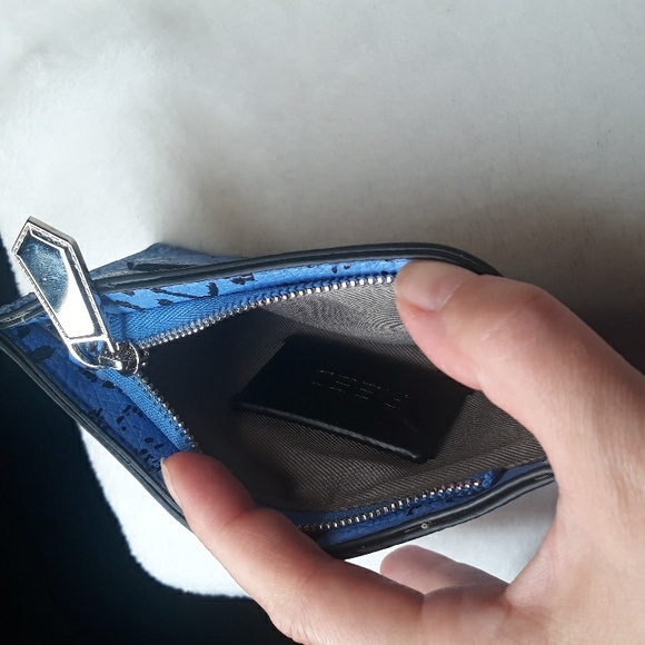 Reed Krakoff French Blue Viper small zippered wallet  (6 x 3 inches) - Picture 11 of 11